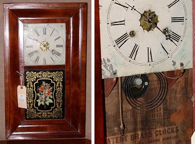 Lot 589 - American Empire Mahogany Clock