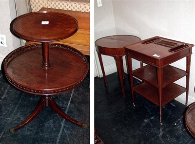 Lot 587 - Miscellaneous Group of Three Mahogany Side Tables
