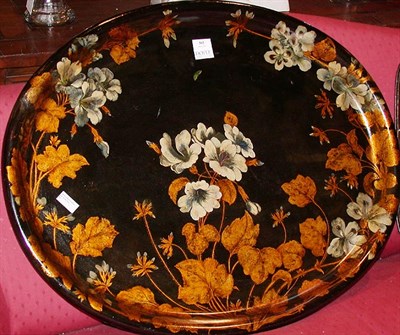 Lot 582 - Victorian Papier Mache Tray