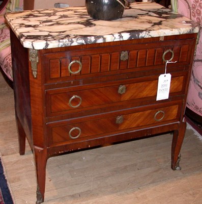Lot 460 - Pair of Louis XVI Style Marble Top Mahogany...