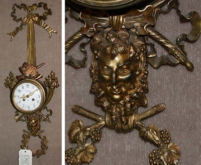Lot 482 - Louis XV Style Gilt-Bronze Cartel Clock