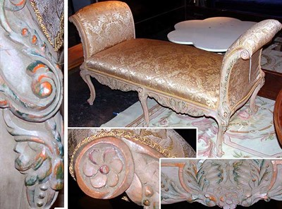Lot 222 - Louis XV Style Upholstered Settee