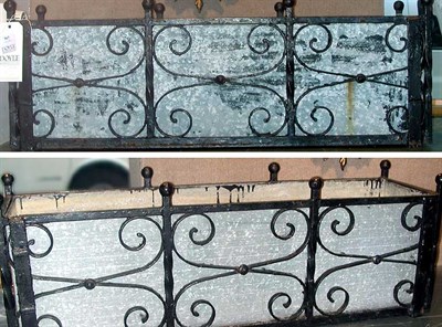 Lot 567 - Pair of Wrought Iron Planters