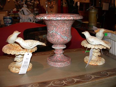Lot 519 - Pair of Cast Iron Bird Baths