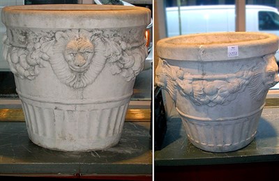 Lot 564 - Pair of Composition Planters