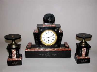 Lot 480 - Aesthetic Movement Rouge Marble and Black Onyx...