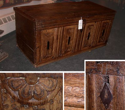 Lot 171 - Provincial Continental Oak Blanket Chest 18th...
