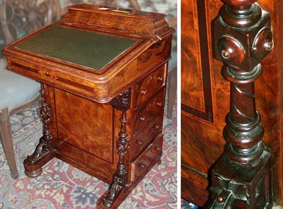 Lot 294 - Victorian Walnut Davenport