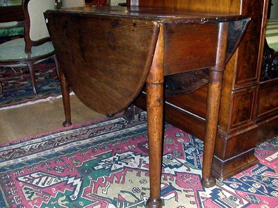 Lot 553 - George II Oak Drop-Leaf Table