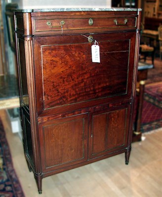 Lot 382 - Louis XVI Brass Mounted Mahogany Secretaire a...