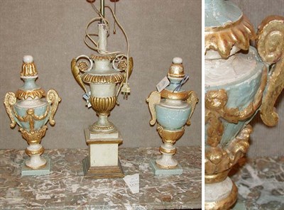 Lot 283 - Group of Three Baroque Style Painted and...