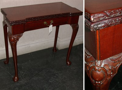 Lot 335 - George III Style Mahogany Fold-Over Games...