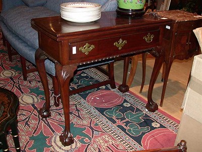 Lot 564 - George III Style Mahogany Fold-Over Games Table