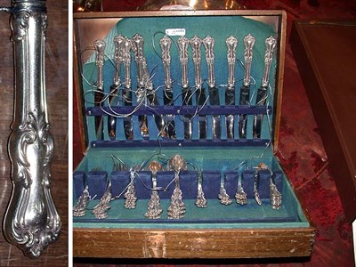 Lot 386 - American Sterling Silver Five-Piece Tea...