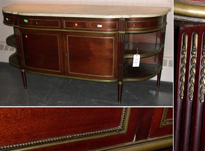Lot 157 - Louis XVI Style Brass Mounted Mahogany Side...