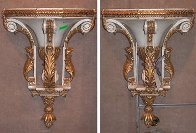 Lot 427 - Pair of Louis XVI Style Gilt and Painted...