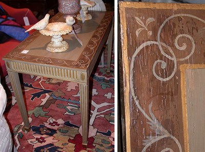 Lot 518 - Neoclassical Style Painted Side Table
