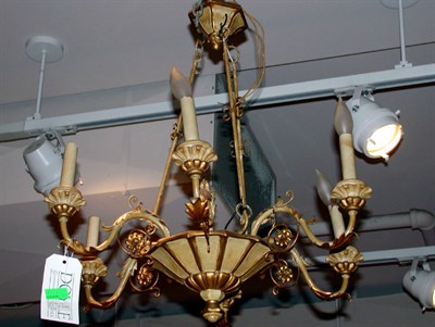 Lot 446 - Neoclassical Style Gilt-Metal Six-Light...