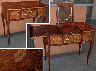 Lot 351 - Louis XV Style Marquetry Inlaid Poudreuse The...