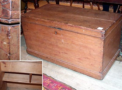 Lot 92A - American Pine Blanket Chest Height 19 inches,...