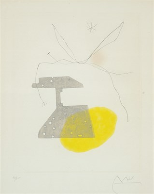 Lot 245 - Joan Miró L'OISEAU DU FORGERON (D. 363) Color...