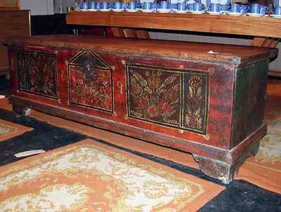 Lot 568 - German Painted Chest