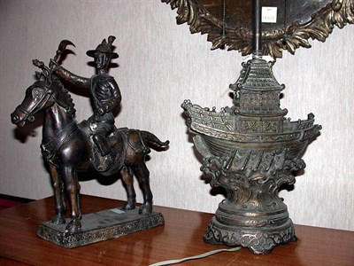 Lot 164 - Two Asian Composition Lamps