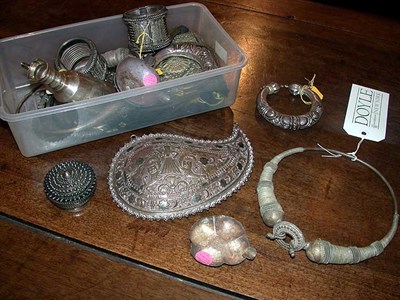 Lot 361 - Miscellaneous Group of Asian Silvered Metal...