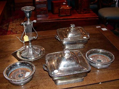 Lot 359 - Group of Six Silver Plated Articles Including...