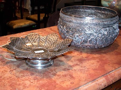 Lot 377 - Two Southeast Asian Silvered Metal Articles