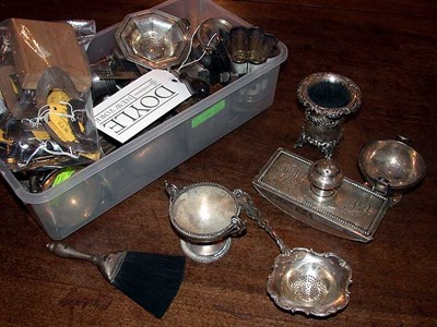 Lot 358 - Miscellaneous Group of Silver Ornaments Total...