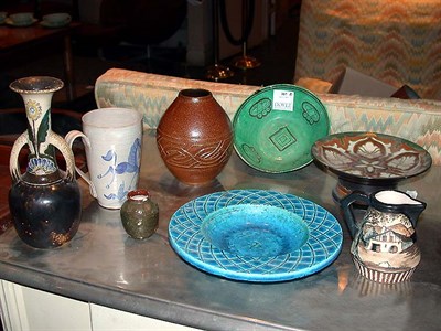 Lot 107 - Miscellaneous Group of Eight Pottery Table...