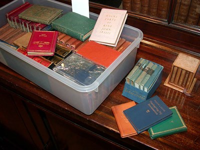 Lot 496 - [BINDINGS] Group of approximately 70 miniature...