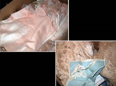 Lot 221 - Miscellaneous Group of Linens In two boxes.