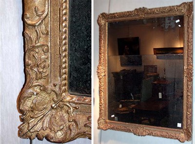 Lot 389 - Louis XVI Gilt-Wood Mirror The double...