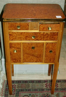 Lot 237 - Biedermeier Style Burl-Wood Side Cabinet