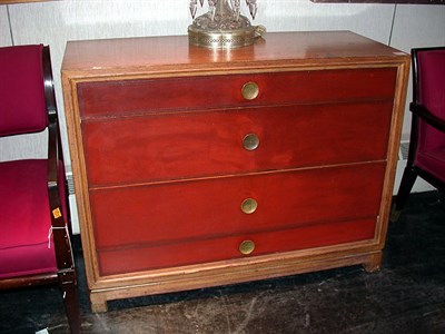 Lot 123 - Pair of Fruitwood Chests of Drawers
