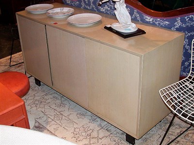 Lot 129 - Blond Wood Low Cabinet