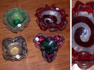 Lot 137 - Group of Eleven Italian Glass Low Bowls