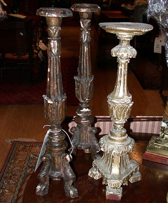 Lot 263 - Group of Three Baroque Style Gilt-Wood Altar...