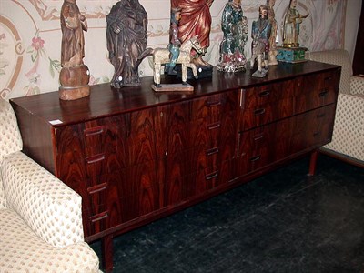 Lot 147 - Rosewood Double Chest of Drawers