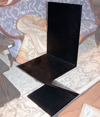 Lot 135A - Black Painted Wood Zig Zag Chair