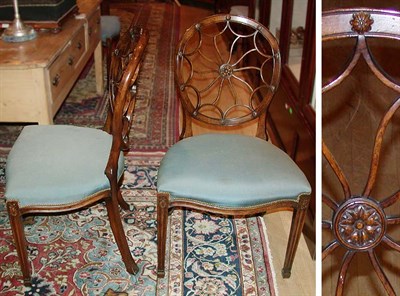 Lot 308 - Set of Sixteen Georgian Style Mahogany Dining...