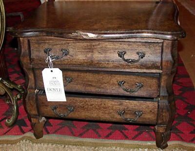 Lot 336 - Two Rococo Style Stained Wood Diminutive Commodes