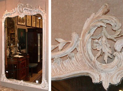 Lot 509 - Louis XV Style Painted Mirror