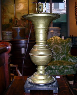 Lot 545 - Brass Lamp