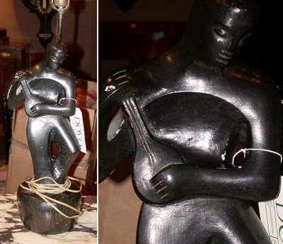 Lot 459 - Composition Figural Lamp