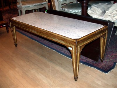 Lot 572 - Neoclassical Style Marble Top Gilt Decorated...