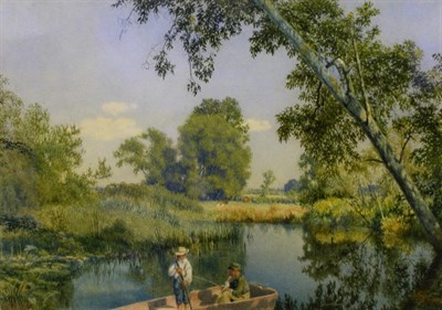 Lot 94 - John William Hill 1812-1879 GONE FISHING...