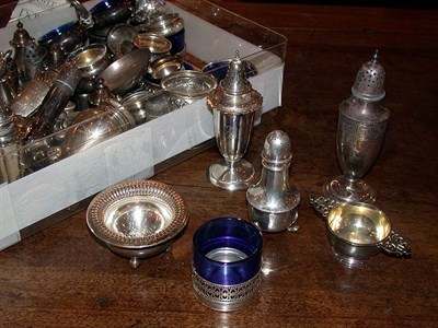 Lot 367 - Miscellaneous Group of Sterling Silver Salt...